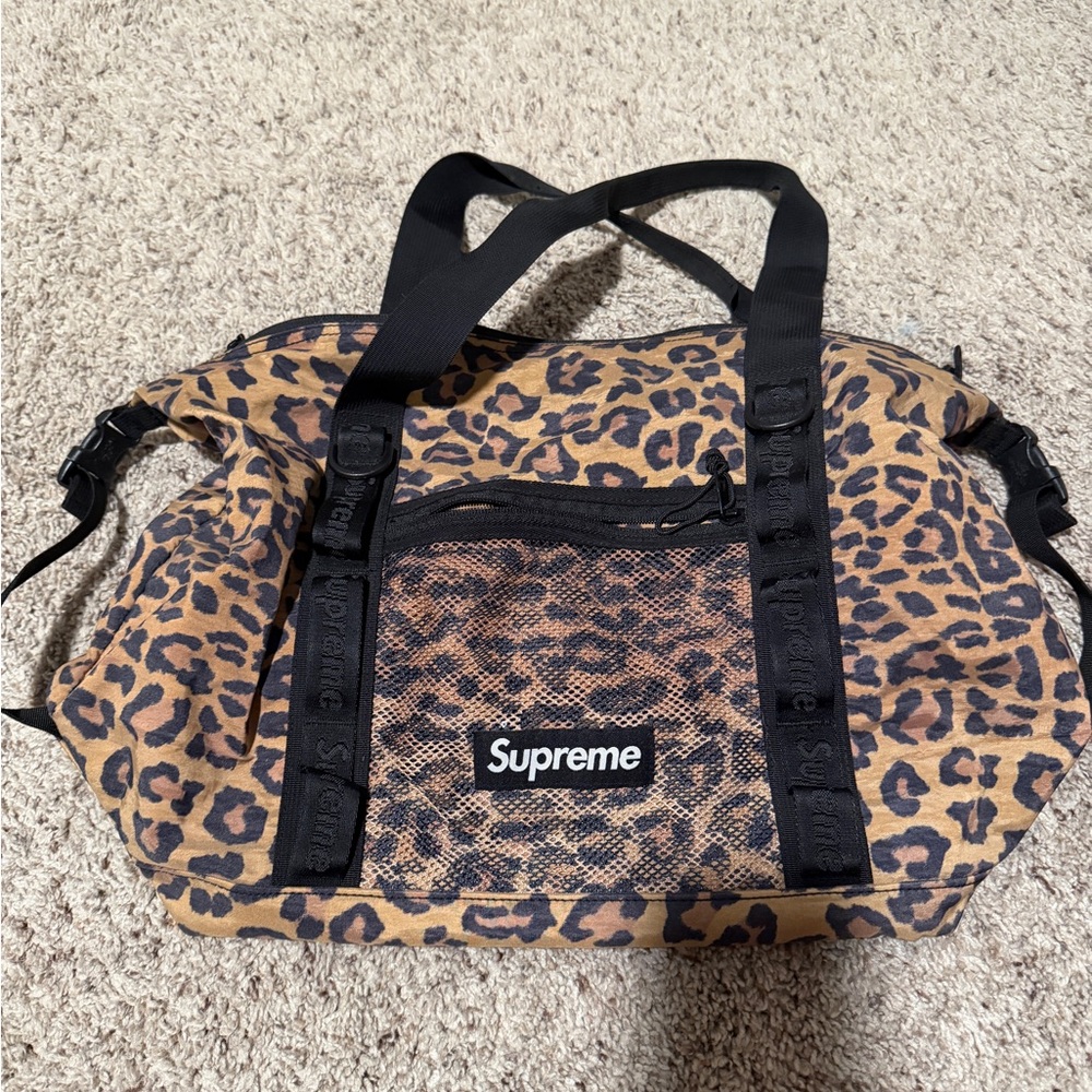 Supreme Cheetah Print Duffel Bag